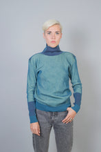 Load image into Gallery viewer, Sweater Steel Blue - Mint/Violet
