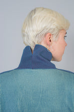 Load image into Gallery viewer, Sweater Steel Blue - Mint/Violet
