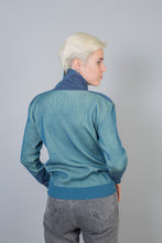 Load image into Gallery viewer, Sweater Steel Blue - Mint/Violet
