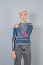 Load image into Gallery viewer, Longsleeve with Rings Steel Blue - Sand/Violet
