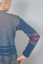 Load image into Gallery viewer, Longsleeve with Rings Steel Blue - Sand/Violet
